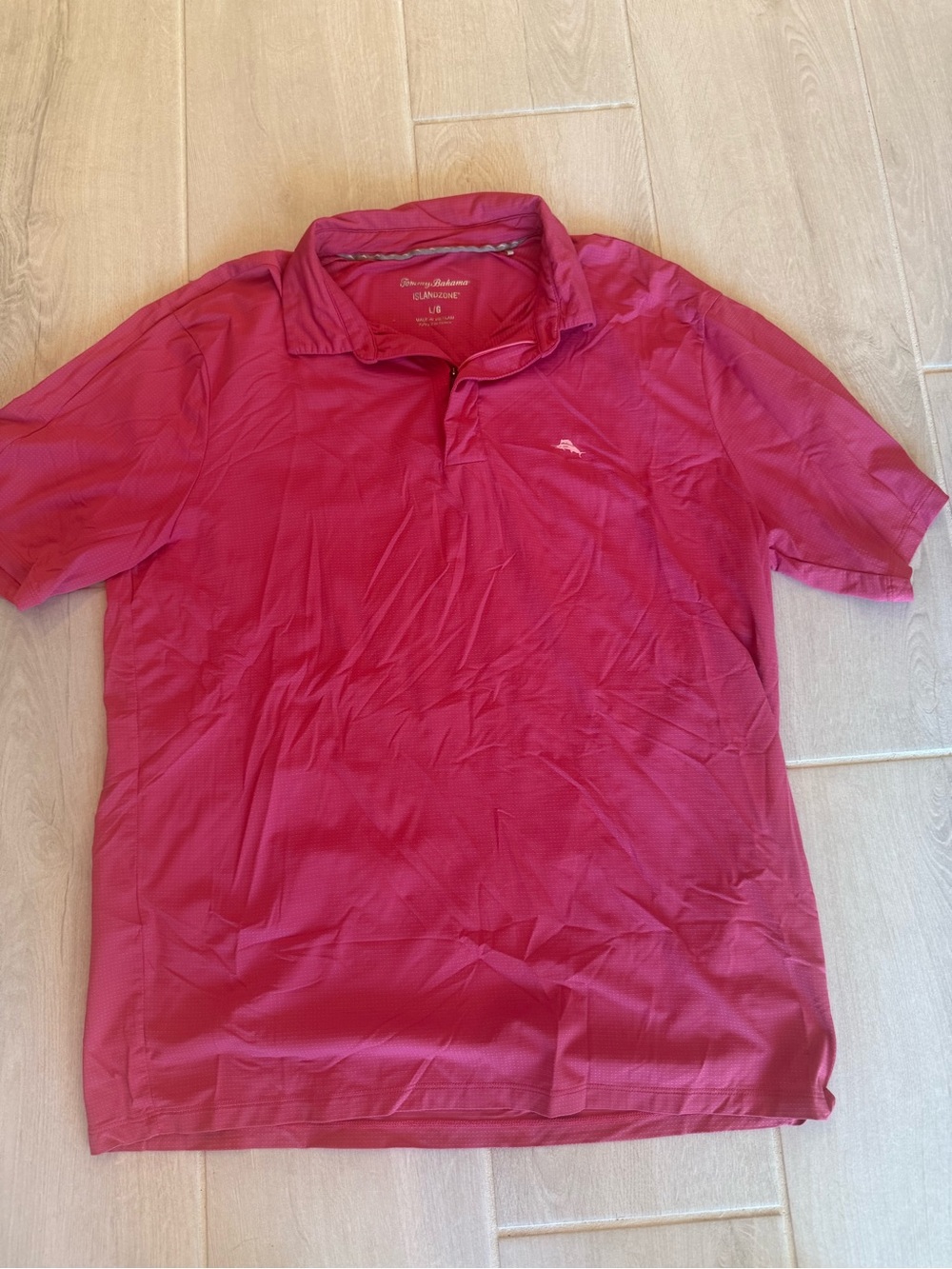 Tommy Bahama Men's Magenta Polo Shirt